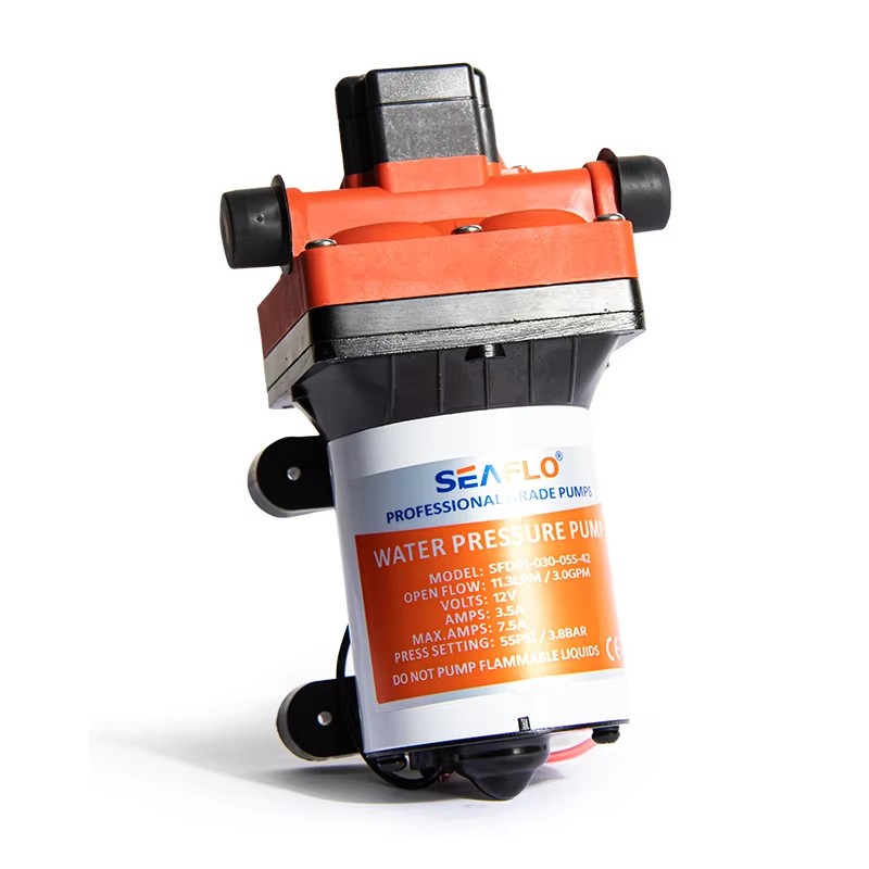 Rv Water Pump 12V 55Psi - Pompa a Diaframma SEAFLO Serie 42