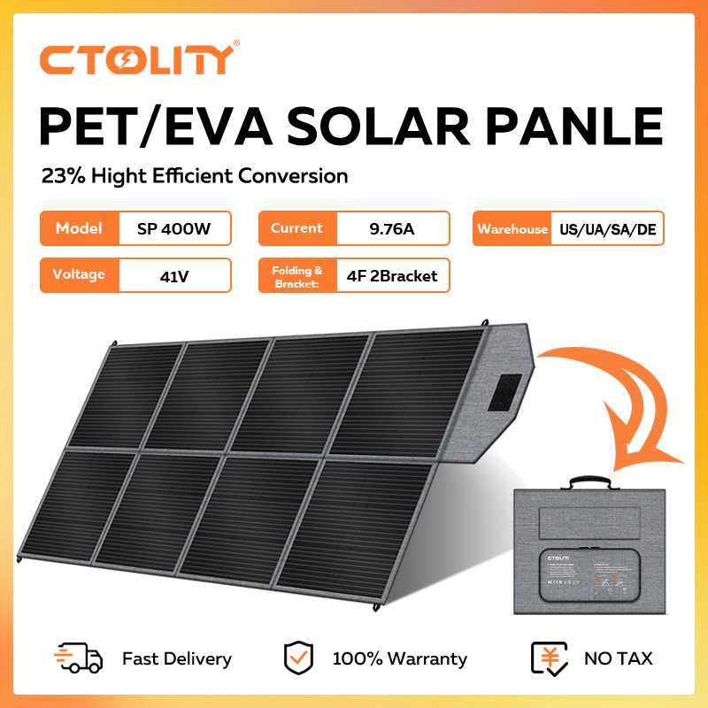 Rv Solar Panel Kit 400W - CTOLITY Pannello Solare Portatile 400W Kit