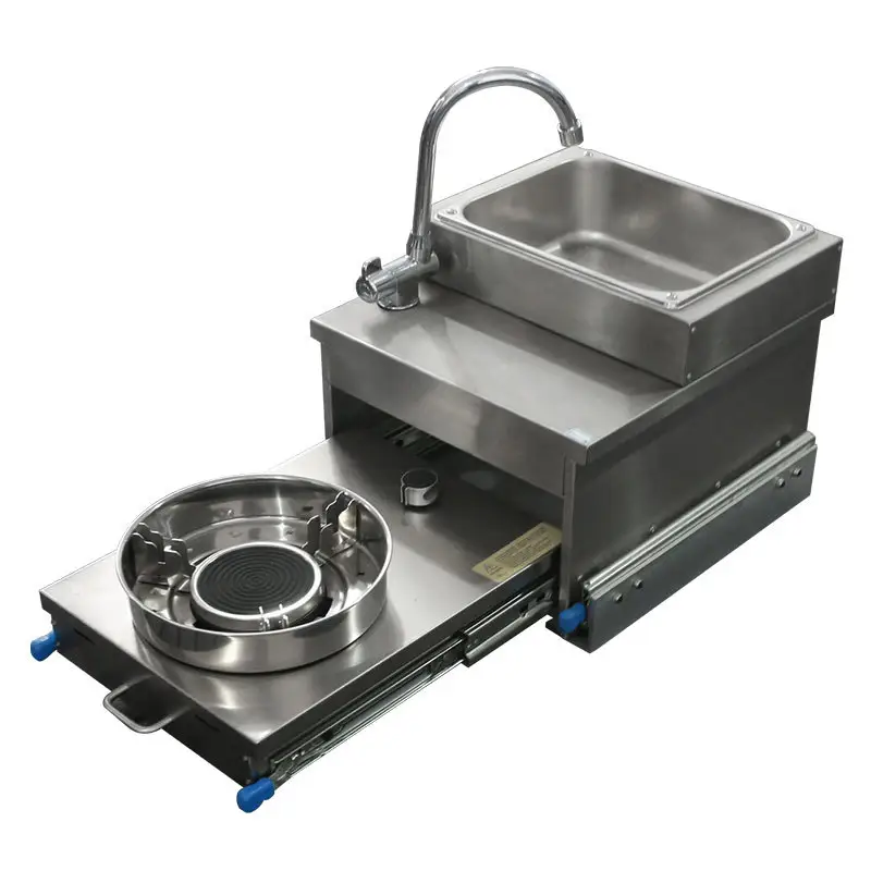 Camper Trailer Kitchen Slide - Lavello da Cucina in Acciaio Inossidabile