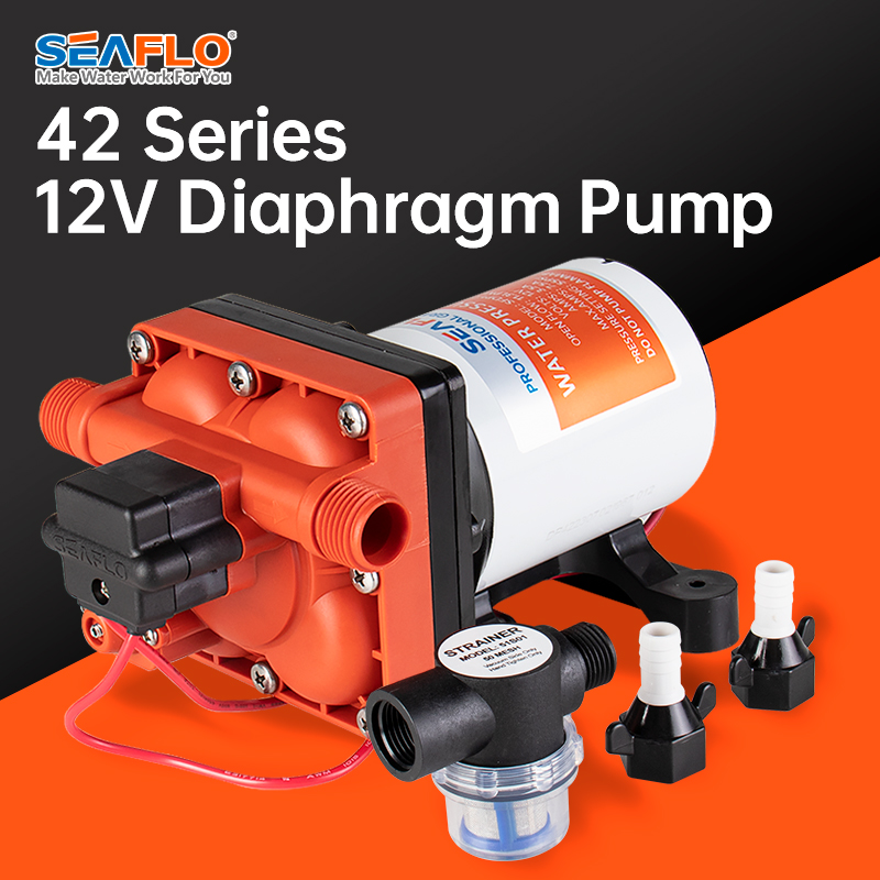 Rv Water Pump 12V 55Psi - Pompa acqua a membrana serie Seaflo-42,