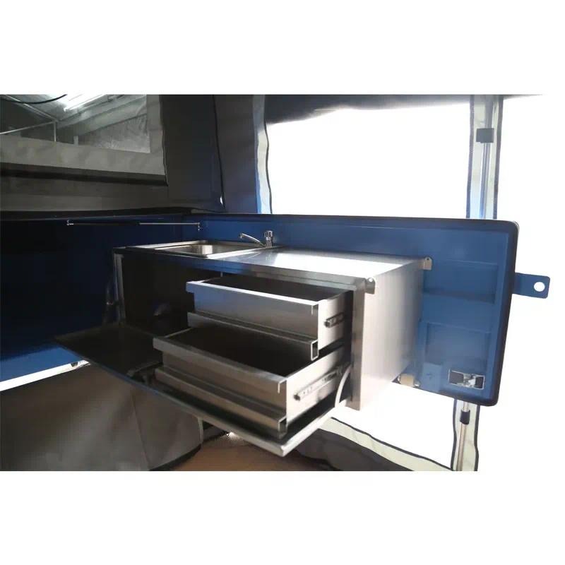 Camper Trailer Kitchen Slide - Cucina Elettrica Multifunzionale Pieghevole per Camper