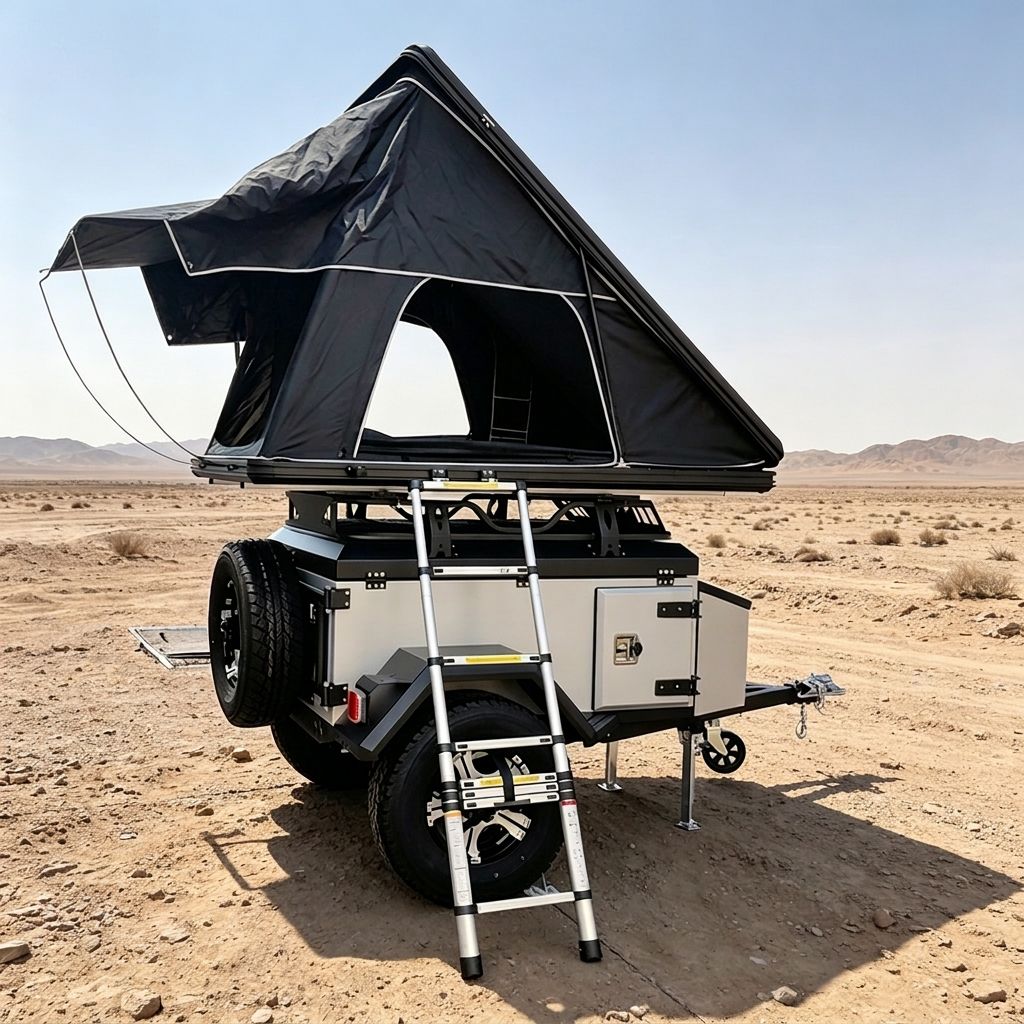 Camper Trailer Suspension Independent - Caravan Pop Top Fuoristrada, Rimorchio Camper