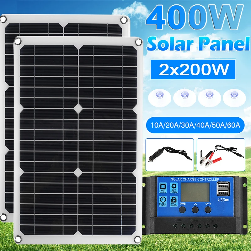 Rv Solar Panel Kit 400W - Kit Pannello Solare 200W 400W 18V