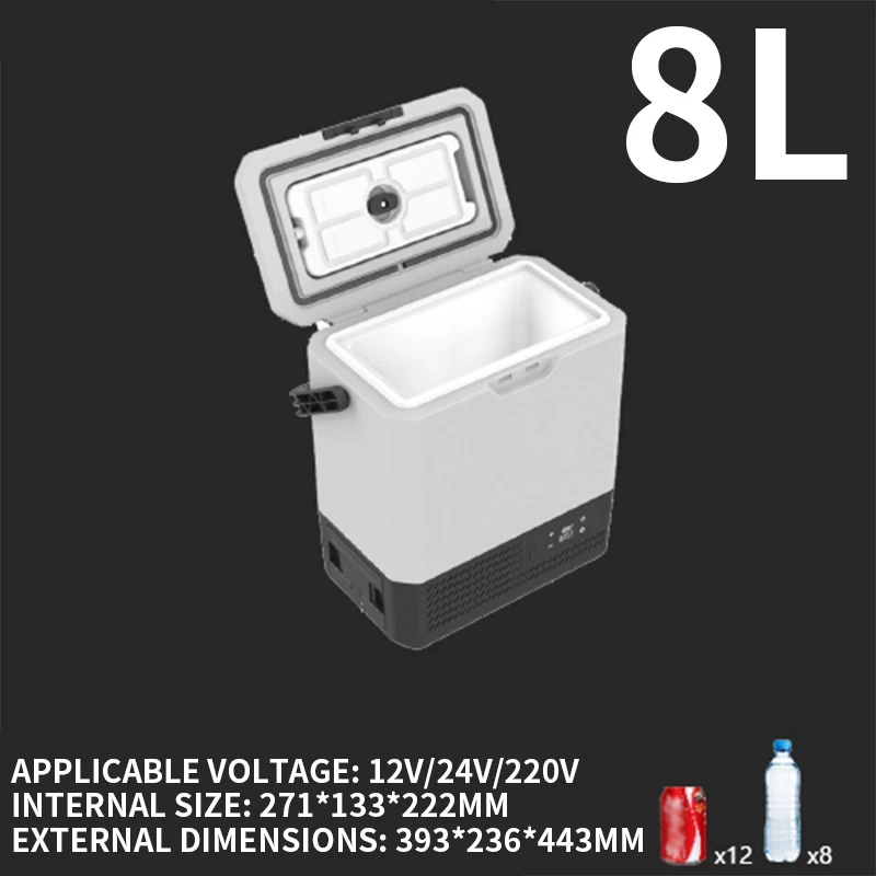 12V Fridge Freezer Rv - 8L Alpicool Auto Car RV Frigorifero