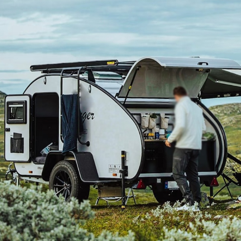 Camper Trailer Roof Rack - Rimorchio da campeggio Overland Teardrop, leggero,