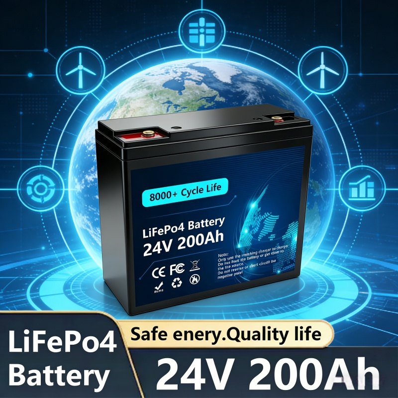 Rv Lithium Battery 200Ah - Batteria al litio 24V LiFePO4 200Ah,