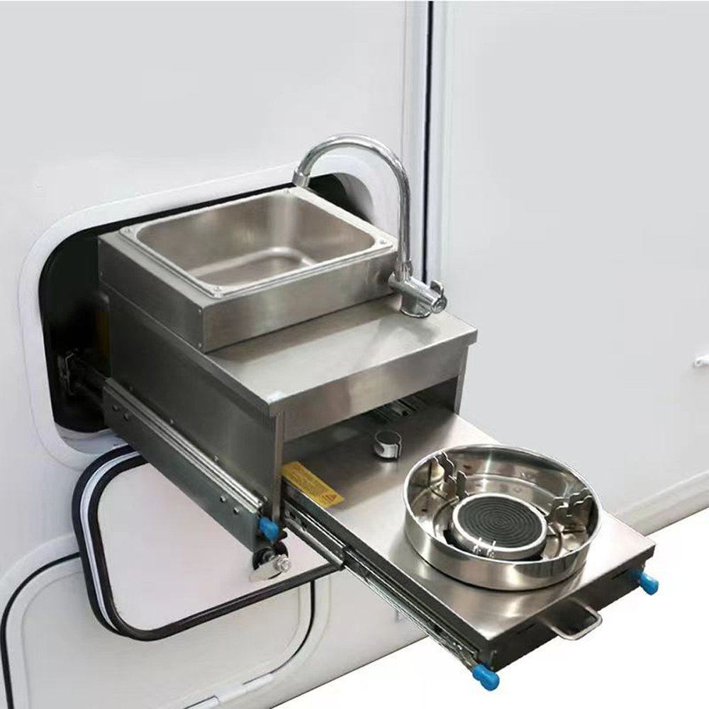 Lavello RV in acciaio inox con - Camper Trailer Kitchen Slide recensione e prezzo