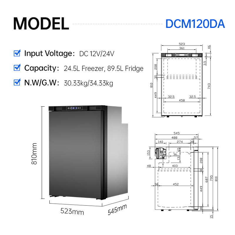 Frigorifero/Congelatore a Comp - 12V Fridge Freezer Rv recensione e prezzo