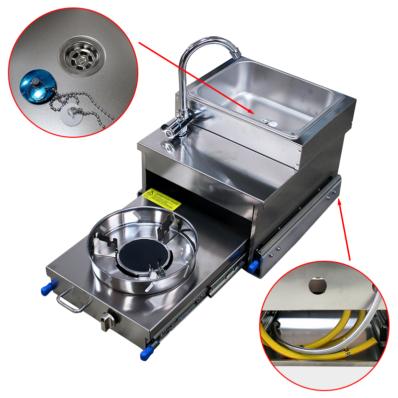 Lavello RV in acciaio inox con - Camper Trailer Kitchen Slide recensione e prezzo