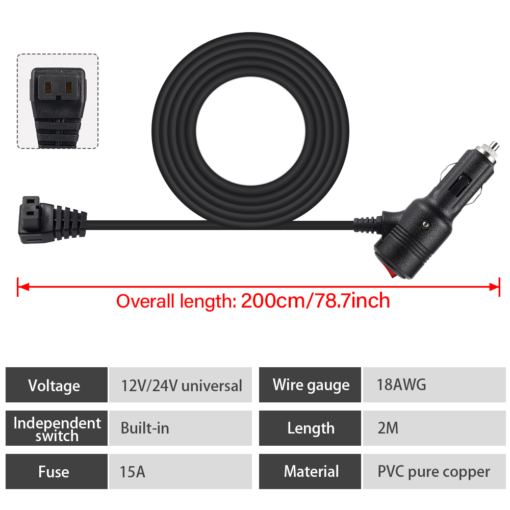 2M 18AWG frigorifero per auto  - 12V Fridge Freezer Rv recensione e prezzo