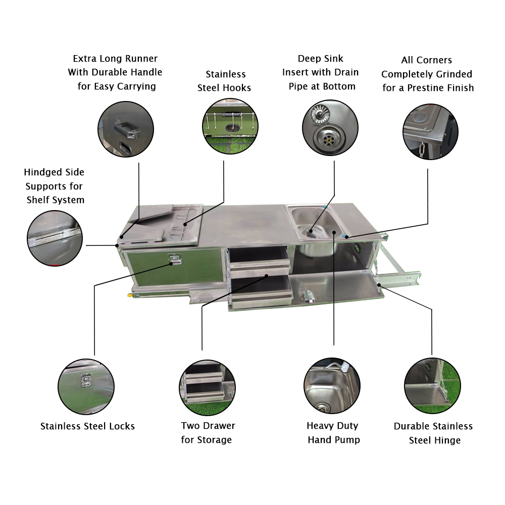 Accessori da cucina scorrevoli - Camper Trailer Kitchen Slide recensione e prezzo