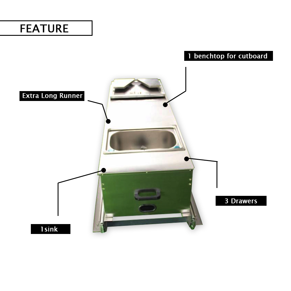 Accessori da cucina scorrevoli - Camper Trailer Kitchen Slide recensione e prezzo