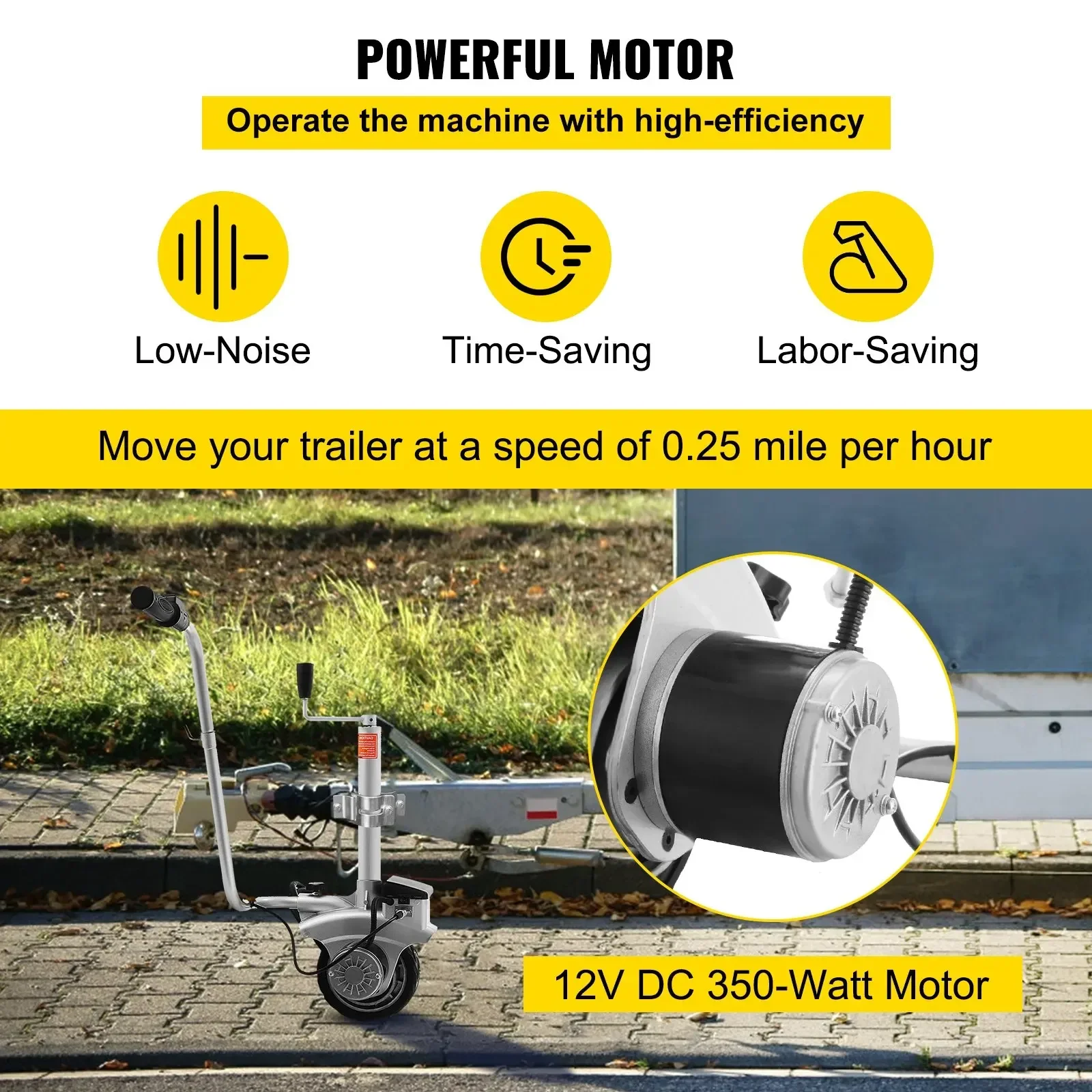 SIHAO 350W 12V Rimorchio Motor - Camper Trailer Jockey Wheel recensione e prezzo