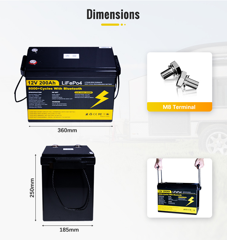 Batteria LiFePO4 12V 100Ah / 2 - Rv Lithium Battery 200Ah recensione e prezzo