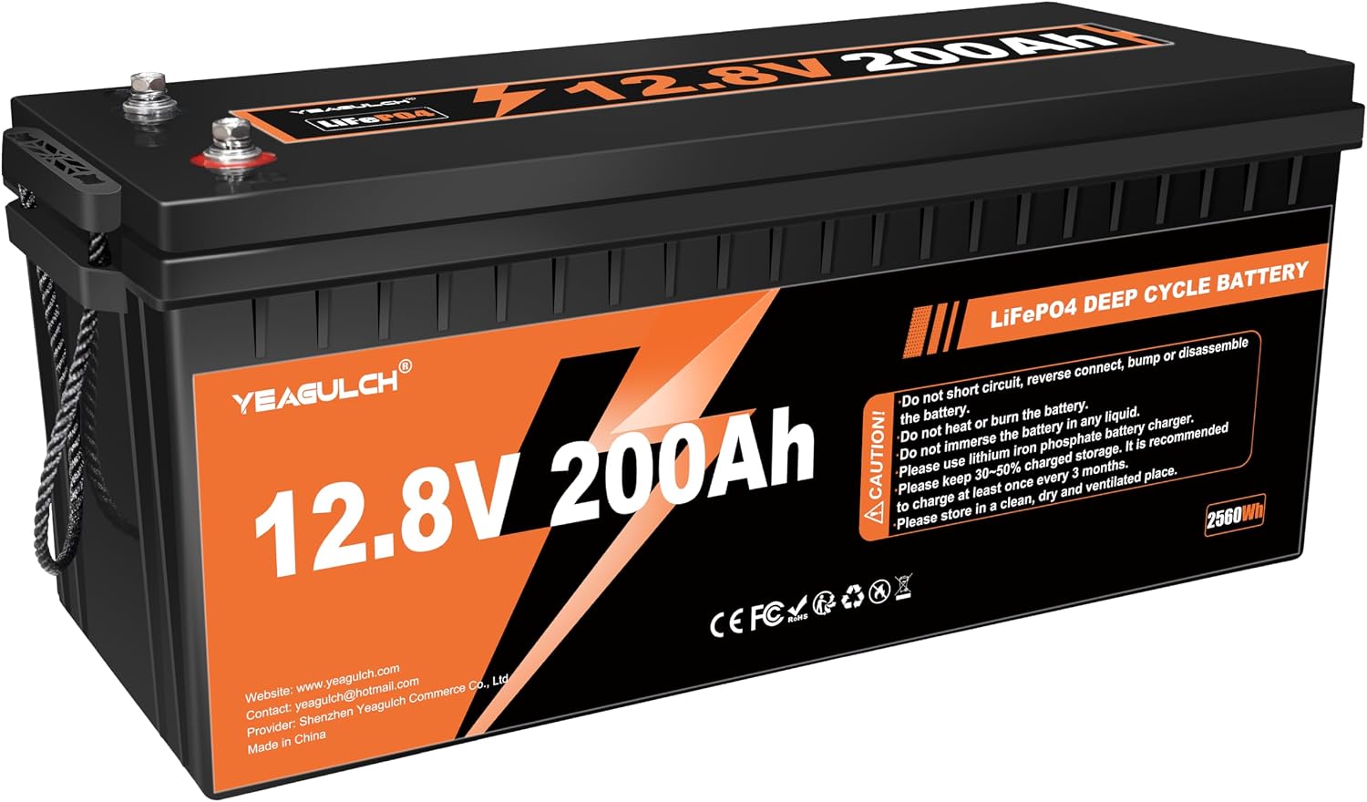 Batteria al litio LiFePO4 12V  - Rv Lithium Battery 200Ah recensione e prezzo